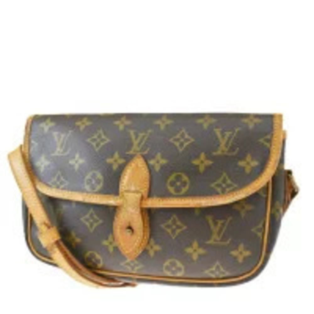 Louis Vuitton Gibeciere Shoulder Bag Monogram Leather